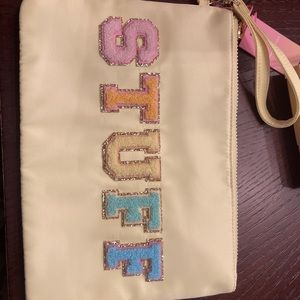 NWT:STUFF Patch Flat Pouch - Stoney Clover Lane x Target Light Yellow